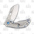 Olamic Busker Largo Framelock Folding Knife 014-L (Satin Magnacut  Nebula FatCarbon/Jeweled Titanium)