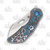 Olamic Busker Largo Framelock Folding Knife 014-L (Satin Magnacut, Nebula FatCarbon/Jeweled Titanium) BCF014L