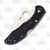 Spyderco Tasman Salt 2 Folding Knife Serrated Black FRN