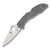 Spyderco Delica 4 Folding Knife Gray FRN 2.9in Satin Plain Blade