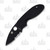 Spyderco Efficient Folding Knife All Black Partially Serrated