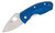 Spyderco Ambitious Lightweight Folding Knife Blue Serrated