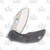 Olamic Busker Largo Framelock Folding Knife 011-L (Satin Magnacut  White Storm FatCarbon/Dark Blast)