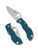 Spyderco Manbug Folding Knife 1.97in Plain Edge Teal FRN SPMFPK390