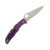 Spyderco Endura 4 Lightweight Flat Ground Purple FRN 3.8in Satin Plain Blade SPC10FPPR
