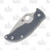 Spyderco Alcyone Linerlock Folding Knife (Leaf Gray G-10)