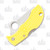 Spyderco Manbug Salt H1 Folding Knife Serrated Sheepsfoot Yellow FRN