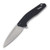 Kershaw Dividend Folding Knife Black Aluminum 3 In Magnacut Stonewash Drop Point. front
