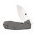 Spyderco Techno 2 Gray 2.52 Inch Plain Stonewash Modified Sheepsfoot