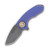 Curtiss Custom Knives F3 Compact Framelock Folding Knife (Magnacut Spanto  Purple-Blasted Bronze Titanium)