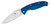 Spyderco Resilience Lightweight Folding Knife Partially Serrated Blue FRN