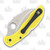 Spyderco Tasman Salt 2 Folding Knife Plain Edge Yellow FRN