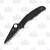 Spyderco Pacific Salt 2 Folding Knife Partially Serrated Black