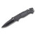 SOG Escape Folding Rescue Knife Clip Point Black Partially Serrated