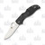 Spyderco Stretch 2 Folding Hunting Knife Black FRN 3.43in Satin Plain Blade