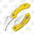 Spyderco Dragonfly 2 Salt Folding Knife Serrated Hawkbill Yellow FRN