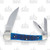 Hen & Rooster Whittler Folding Knife Cobalt Jigged Bone 2