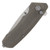 Kizer Mad Green Micarta Folding Knife 3.31in Plain Stonewash Tanto