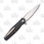 Komoran 027 Folding Knife 3.5 Inch Plain Satin Spear Point Back Open