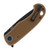 CRKT P.S.D. (Particle Separation Device) II Spring-Assisted Folding Knife (Coyote Brown G-10)