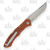 Komoran 039 Folding Knife Brown 2.75 Inch Plain Satin Clip Point Back Open