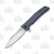 Rough Ryder Black and Blue Carbon Fiber Linerlock Folding Knife