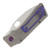 Medford TFF 1 Folding Knife 4in Plain Tumbled Drop Point Violet