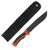 Marbles MR328 Orange and Black 7.5in Straight Back Fixed Blade MR328