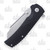 Komoran Sheepsfoot Black G-10 Linerlock Folding Knife