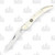 Hen & Rooster White Smooth Bone Small Toothpick Folding Knife