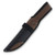 Rough Ryder Brown Stacked Leather Bowie Black