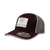 M and F Ariat Mens FF 110 SB Large Logo Patch Cap Burgundy