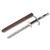 Krieg Sword with Brown Leather Wrapped Handle