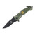 Camo Don’t Tread On Me Linerlock Rescue Knife 3.75in Black PS Clip Point Blade 300244CM