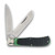 Marbles Green Jigged Bone Jumbo Trapper Folding Knife MR630