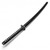 37.75in Replica Katana Sword W/Wrapped Handle and Silver Guard NTFS161