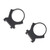 Leupold Cross Slot PRW2 Ring Mount 30mm 2-Piece High Matte Black LU174085