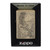 Zippo Lighter Soaring Eagles Brushed Brass in Box