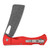 Rough Ryder Sous Chef Folding Knife Red 4in Plain Damascus Cleaver