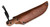 Smith & Sons Brave Brown Burlap 3.5in Stonewash Drop Point Fixed Blade