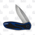 Kershaw 1670NBSW Blur Navy Blue Folding Knife 3.4in Stonewashed Drop Point