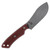 TOPS Camp Creek Fixed Knife Fire Edition Red 4.5in Plain Tumbled Skinner 4