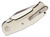 Viper Turn Essential Ivory Folding Knife 3.23in Satin Clip Point Blade