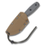 ESEE 3S Fixed Blade Knife Black Partially Serrated Coyote Brown Sheath
