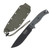 ESEE 6S-OD Fixed Knife Gray Micarta 6.5in Black Part Serrated Blade - OD Green Sheath ESEE6SOD