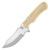 Chipaway Cutlery The Chief Fixed Blade Hunting Knife (White Smooth Bone)