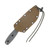 ESEE 4P MB Fixed Blade Knife 4.5in Plain Edge Gray Micarta ESEE4PMB