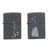 Zippo Iron Stone Couple Lighter Set ZP28987