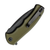 Civivi Mini Praxis OD Green 2.98IN PLAIN Black Stonewashed DROP POINT