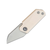 Civivi Ki-V Ivory 2.52IN PLAIN Silver Bead Blasted REVERSE TANTO